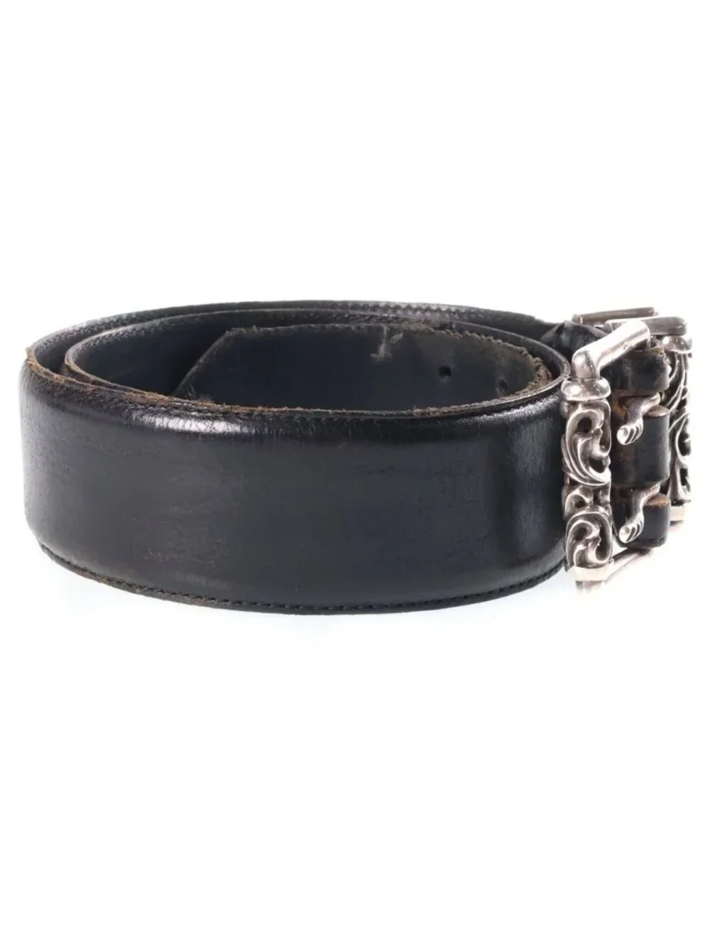 Chrome Hearts Blt Roller Double Pin Leather Belt